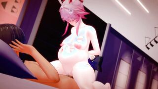 MMD 緋英 Bote belly sex Collapse Star Rail