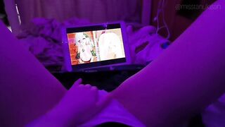 Rating hentai based on how fast they make me cum by touching my pussy pov