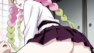 An intense fuck with Demon Slayer most sexy girl Mitsuri Kanroji Naruto anime hentai xtremetoons
