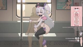 Train45 Conductor Channel rubs my dick in front of passengers