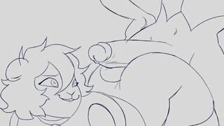 Berry Getting DICKED DOWN in the Library by a Nerdy Squirrel Girl! In Progress