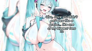 Cum fast for Miku or get punished by her (big breasts, big ass, foot fetish, premature ejaculation)