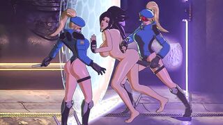 Big tits Slut Dildo Fuck Lesbian Cops - Hentai Cartoon