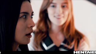 Real Life Hentai - Monster destroy all holes of Rae Lil Black w Jia Lissa and ton of cum