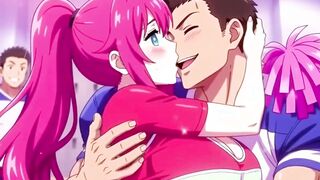 Big boobs Cheerleader give special cheer to winning team Hentai Anime