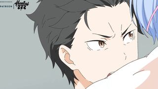 ReZero REM big ass COWGIRL riding UNCENSORED hentai