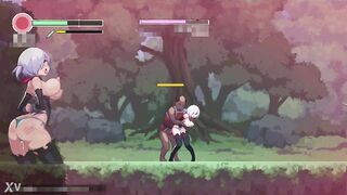 Cute white haired lady having sex in Yagiri 2026 erotic ryona hentai gameplay video