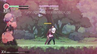 Cute white haired lady having sex in Yagiri 2026 erotic ryona hentai gameplay video