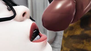 Men's Room. Cute Asian girl swallows big black cock in a public toilet. Emptie41