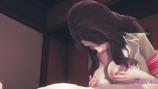 on Titans Hentai - Pieck Finger titjob & penetrated