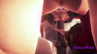 Final Fantasy VII Hentai 3D - Aerith makes his boy enjoy a lot