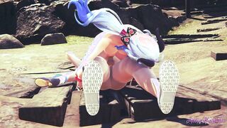 Genshin Impact Hentai - Threesome with Barbara and Ganyu