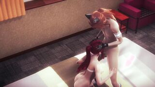 Fairy Tail Hentai - Erza in a hotel room
