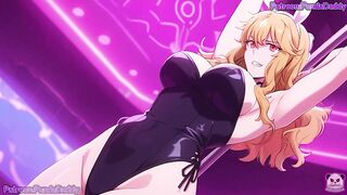 Solo Leveling bunny suit hentai - big tits Gina Bunny Suit Blow Job for her boss hentai by PandaDaddy