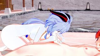 Ganyu Sex blowjob and Doggy [Uncensored 3D Hentai]