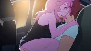Sex in a car with preety girl HENTAI