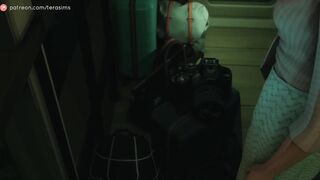 Taking my son's slutty girlfriend in the bathroom