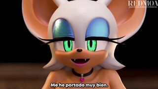 Rouge the Bat providing a special service [Spanish subtitles]