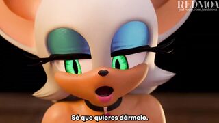 Rouge the Bat providing a special service [Spanish subtitles]
