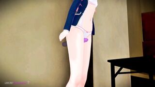 The girl hid to masturbate - hentai