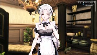 [ FUTA VTUBER ] Your Futanari Maid Makes You Clean Her dick!? - BubbleBebe