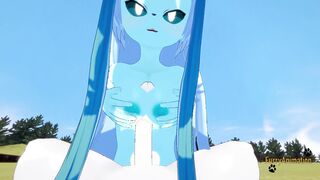 Pokemon Hentai Furry - Point Of View Glaceon titjoob & vaginal by Cinderace