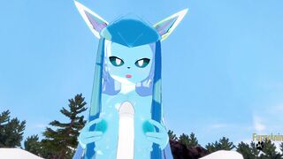 Pokemon Hentai Furry - Point Of View Glaceon titjoob & vaginal by Cinderace