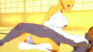 Digimon Hentai - Taomon & Grey Fox Hard Sex 1/2