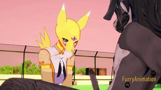 Digimon Hentai Furry - Tomon have sex with black