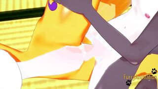 Digimon Hentai - Taomon & Grey Fox Hard Sex 2/2
