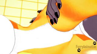 Digimon Hentai - Taomon & Grey Fox Hard Sex 2/2