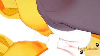 Digimon Hentai - Taomon & Grey Fox Hard Sex 2/2