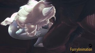 Furry Hentai - Demond Wolf & Artic Fox Hard Sex