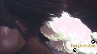 Furry Hentai - Demond Wolf & Artic Fox Hard Sex