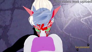 Pokemon Hentai Furry - Point Of View Blaziken x Mewtwo suck & penetrated