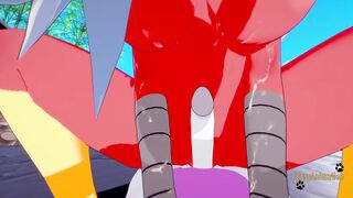 Pokemon Hentai Furry - Point Of View Blaziken x Mewtwo suck & penetrated