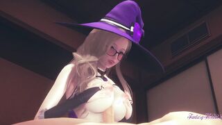 Genshin Impact Hentai - Point Of View Lisa titjob blowjob and penetrated