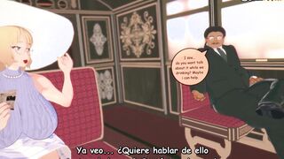 Perverted wife having sex with a stranger in the bathroom [Spanish subtitles]