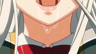 A Beautiful Woman with White Hair Loves to Have Sex and Get a Creampie Before a Battle