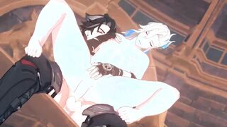 wriothesley x neuvillette romantic sex - Genshin Impact Yaoi