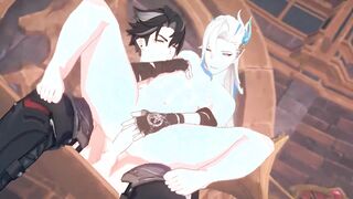 wriothesley x neuvillette romantic sex - Genshin Impact Yaoi