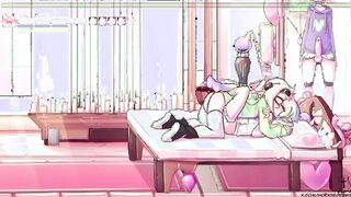 Max The Elf : ( Animation ) - Futa - Futanari - Trio De Chicas Cogiendo Con Ganas