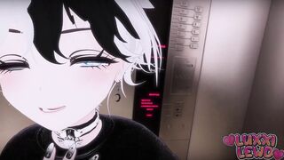 POV Horny femboy gets trapped with you