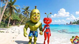 Peraguete Fucked Hard on Jetski by Pineapple King - Beach Porno Novela at the Beach - Hot Fruit Sex Erotic Fruit Pineapp