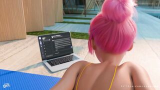 My MILF stepmom caught me squirting - Animation [GoodLuke]