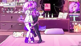 MAX THE ELF : ( ANIMATION ) - FUTANARI GAME - I found out that that girl is submissive and does everything I want to ple