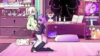 MAX THE ELF : ( ANIMATION ) - FUTANARI GAME - I found out that that girl is submissive and does everything I want to ple
