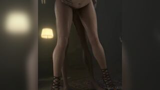 Lara with sexy heels while leaning fucked hard - 3d hentai cartoon porn