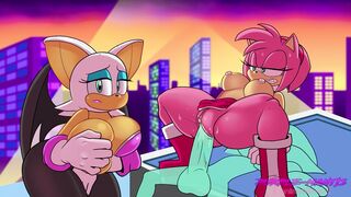 Rouge the Bat Gets Cucked By Amy Rose