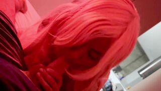 Cosplay Waifu sucking Latina dick